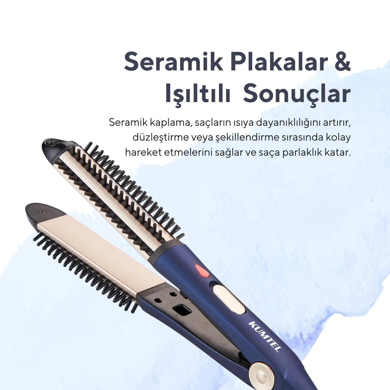 Kumtel Seramik Saç Şekillendirici ve Düzleştirici HHSC-03