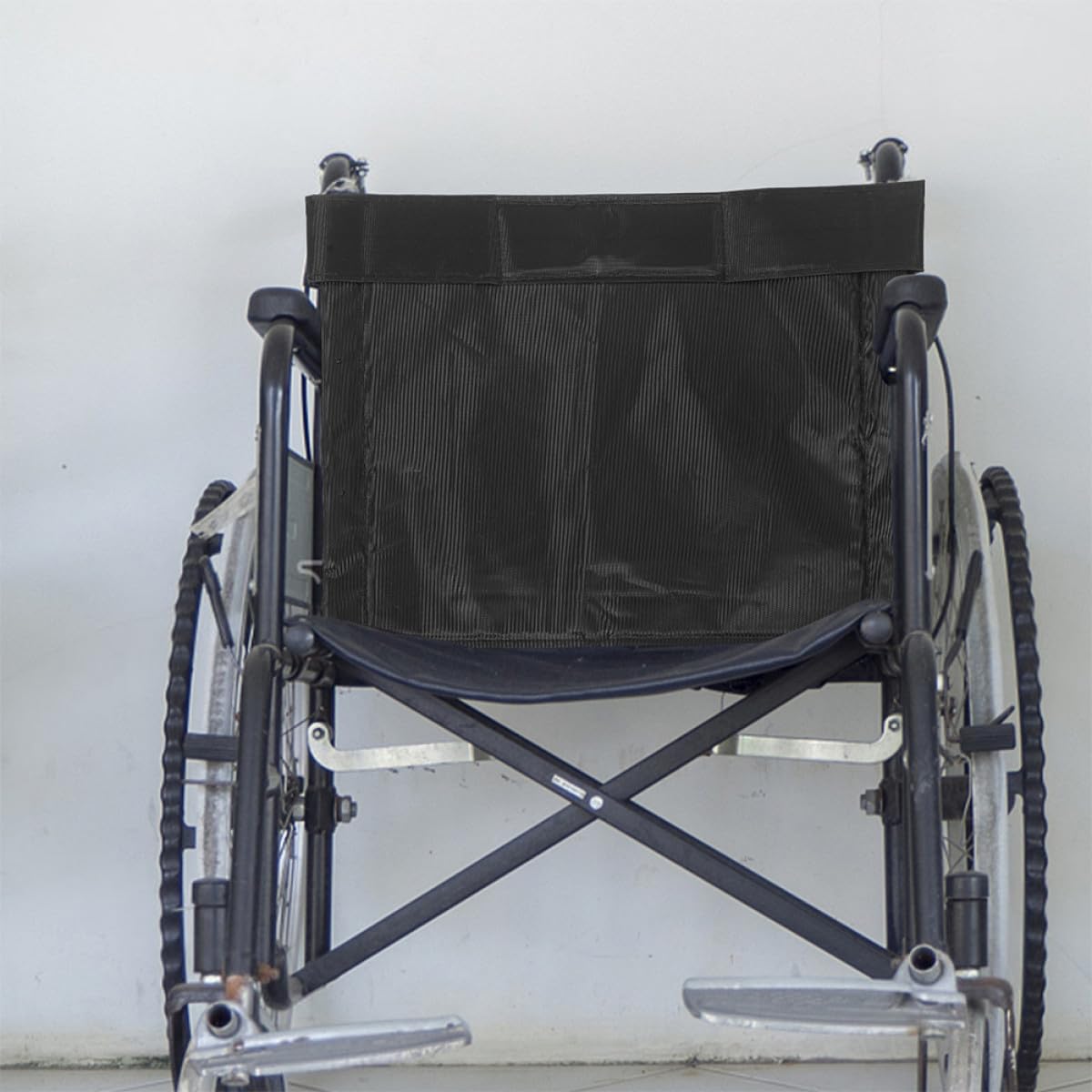 Juego de Cojín de Asiento y Respaldo para Sillas de Ruedas, Almohadilla Antideslizante de Tela Oxford Negra, Diseño Ergonómico para Comodidad y Fácil Transporte