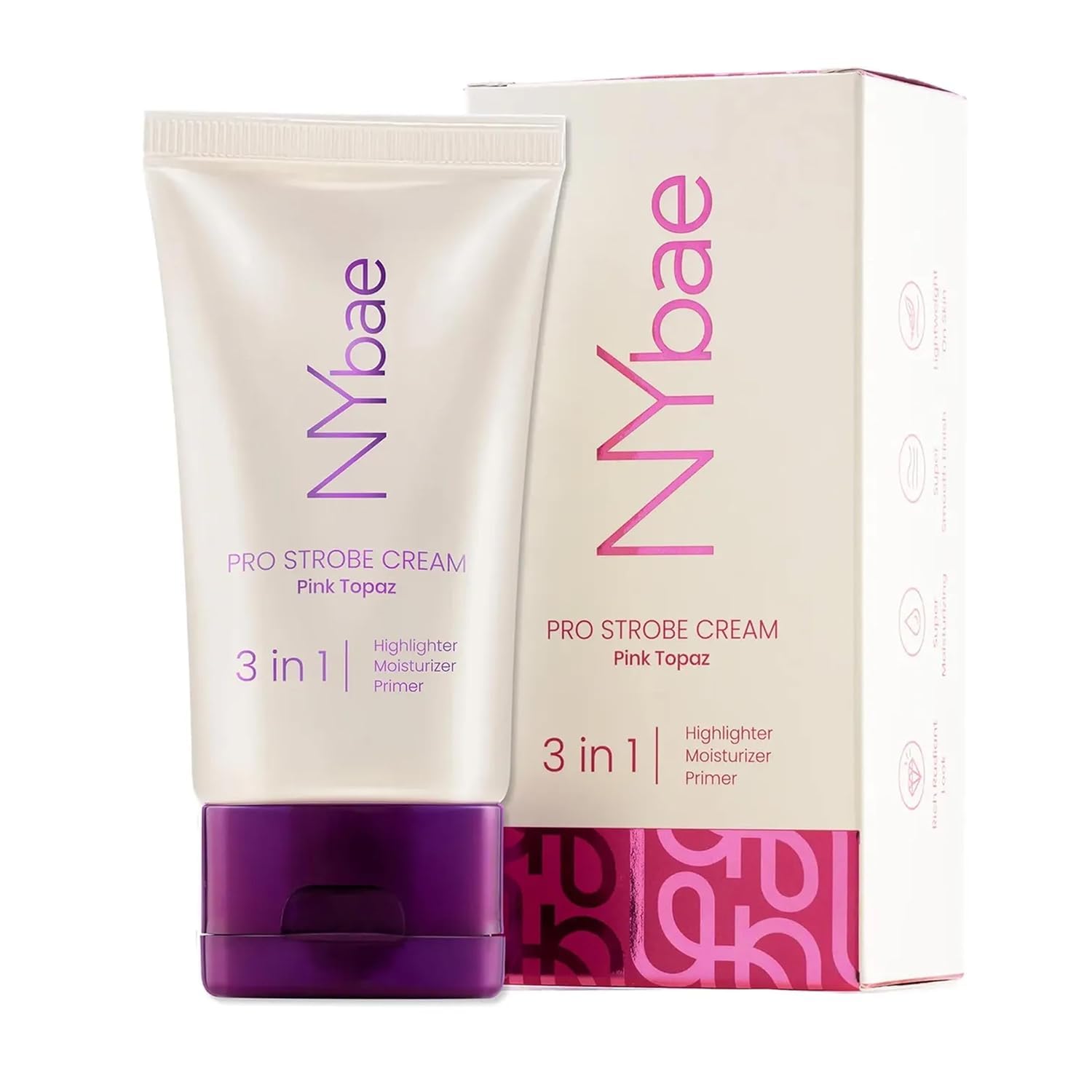 Amazon.com : NY Bae PRO Strobe Cream-Pink Topaz (30g) Primer+