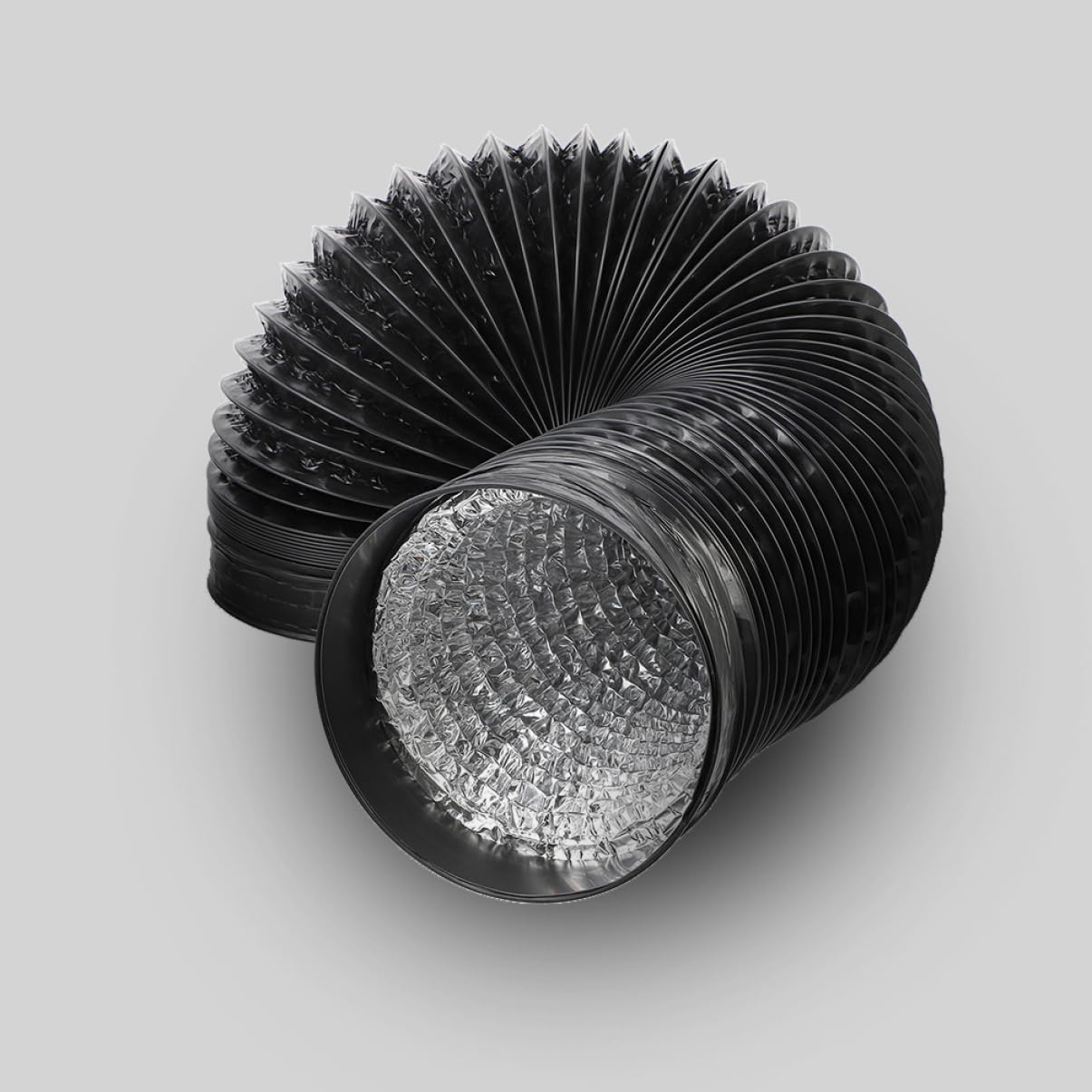 Conduit de Ventilation Cuisine Flexible en Feuille D'aluminium Design Épaissi et Fil D'acier pour Installation Polyvalente Cuisine à Domicile