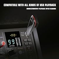 Vista 4 de Mezclador de audio UM-33 ZZ3, consola de tablero de sonido DJ de 6 canales con efecto 99 DSP, entrada Bluetooth 48V Phantom Power estéreo USB XLR