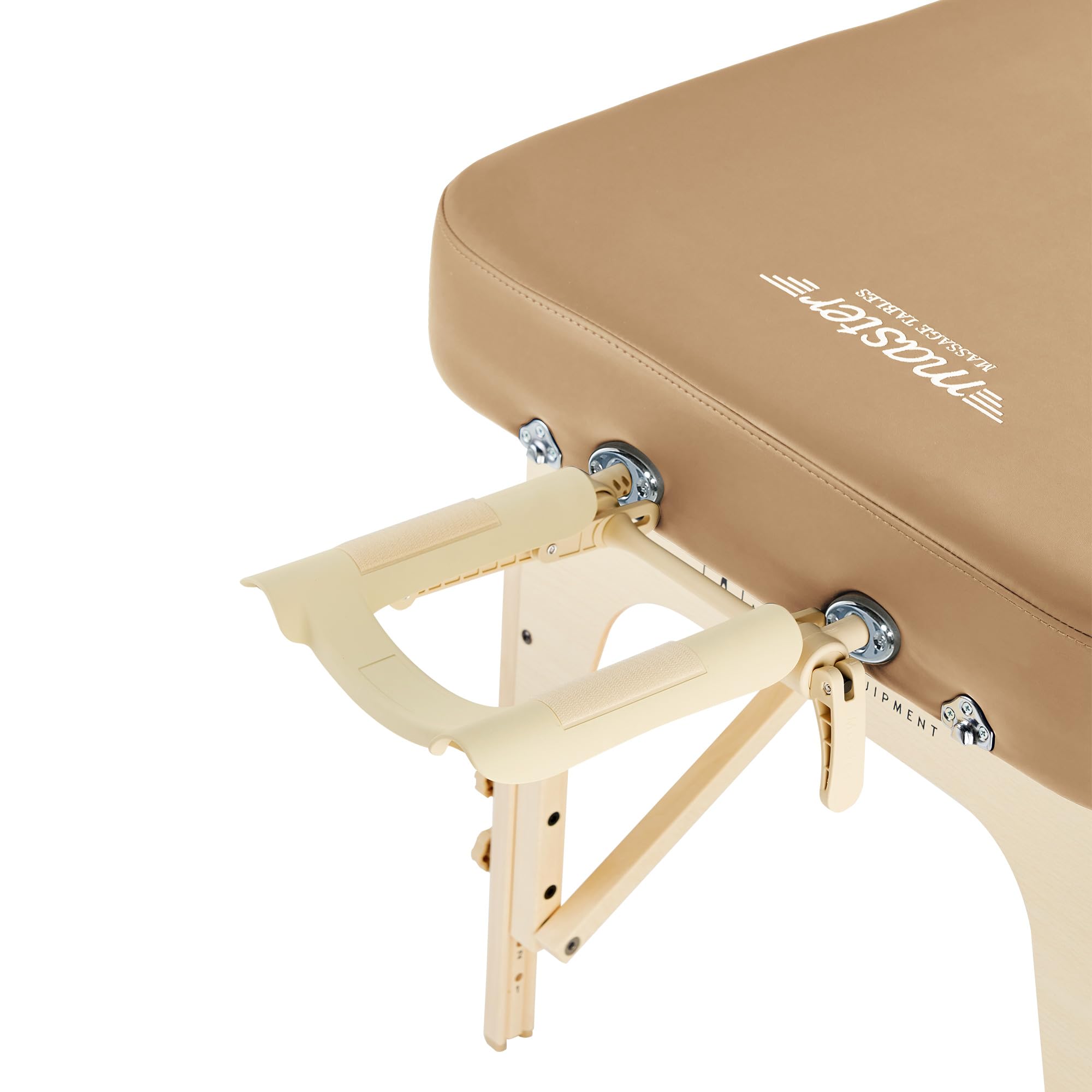 Master Massage Phoenix 71cm Mobil Klappbar Massageliege ThermaTop Heizsystem Massagebett Massagebank Kosmetikliege Heizdecke Wärmeunterbett Hellbraun