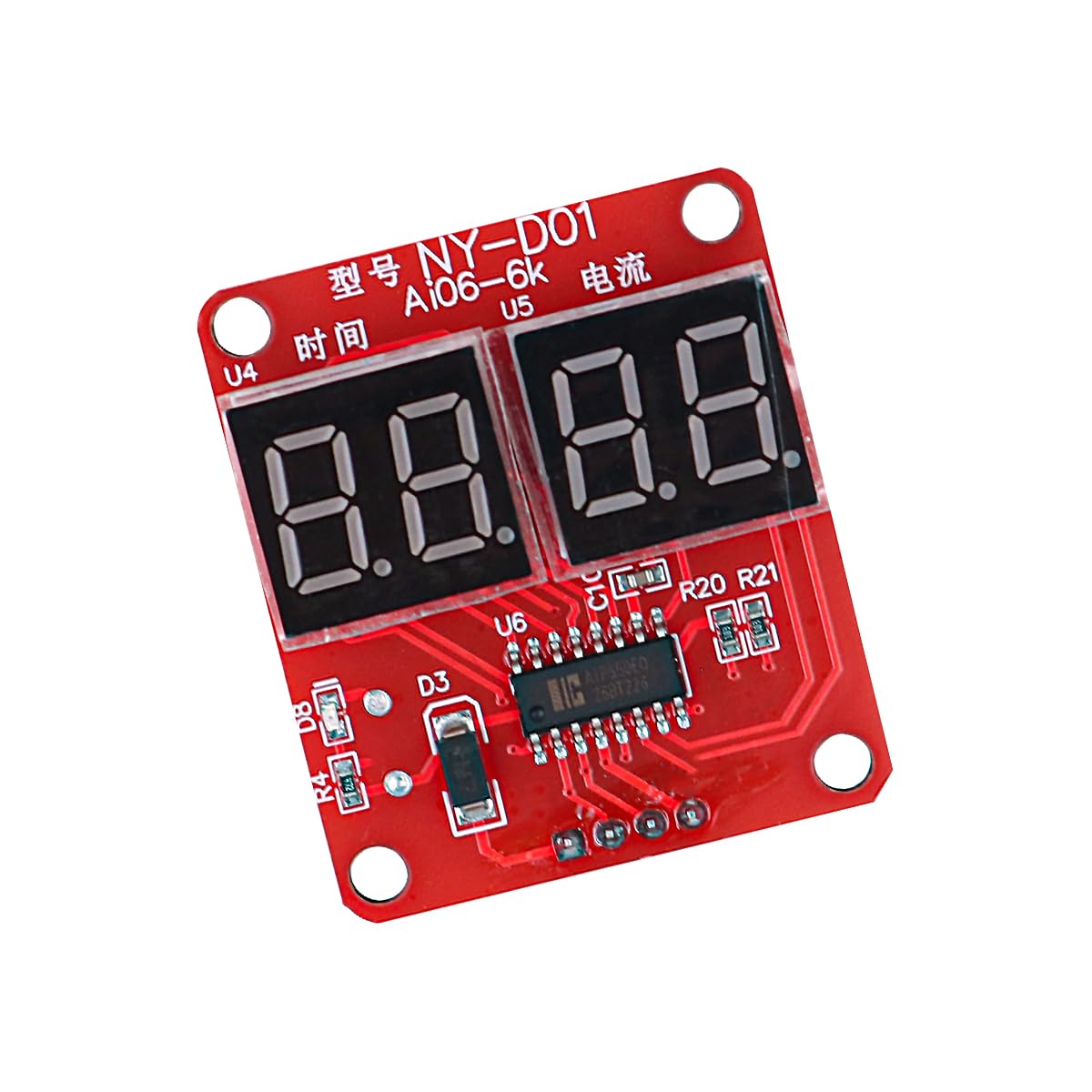 POFET Scheda di Controllo per saldatrice a Punti 100A Display Digitale Modulo per Saldatura a Punti Amperometro per temporizzazione del Pannello del Controller di Corrente e Tempo