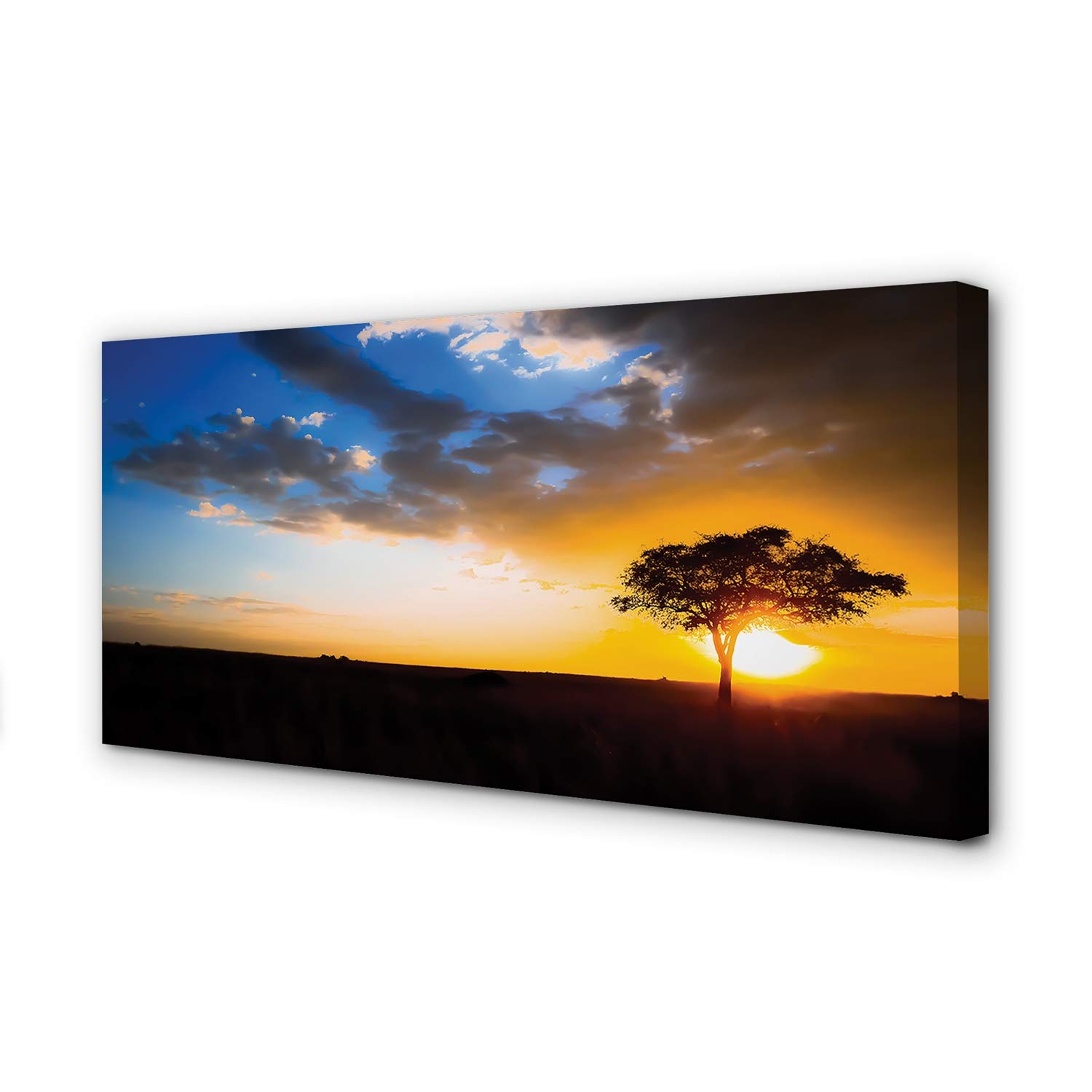 Tableau Afrique Tulup 140x70cm sur toile de decoration murale pour chambre