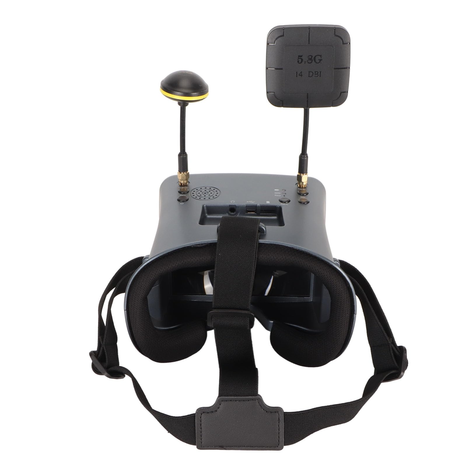 Dpofirs 5,8 GHz -FPV-Brille 4,3 Zoll 40-Kanal-FPV-Video-Headset-Brille, FPV-Brille für FPV-Rennen oder Modellflugzeuge, Automatische Suchfunktion, Geburtstags