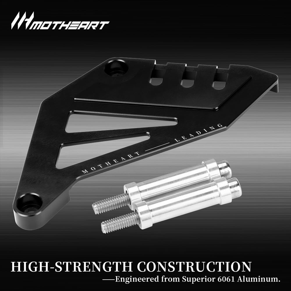 Motorrad-Vorderkettenscheiben-Schutz für DRZ 400SM 2005-2025 DRZ 400E/400S 2000-2025 Kettenschutz CNC-Aluminium drz 400e 400s Zubehör (Schwarz)