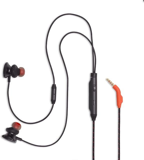 JBL Quantum 50 - In-ear wired gaming headset with QuantumSOUND technology, in black