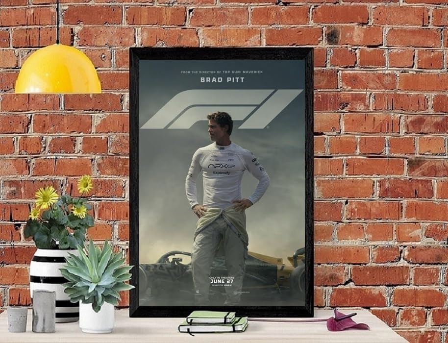 Amazon.co.jp: 映画ポスター エフワン F1 ブラッドピッド 11×17インチ