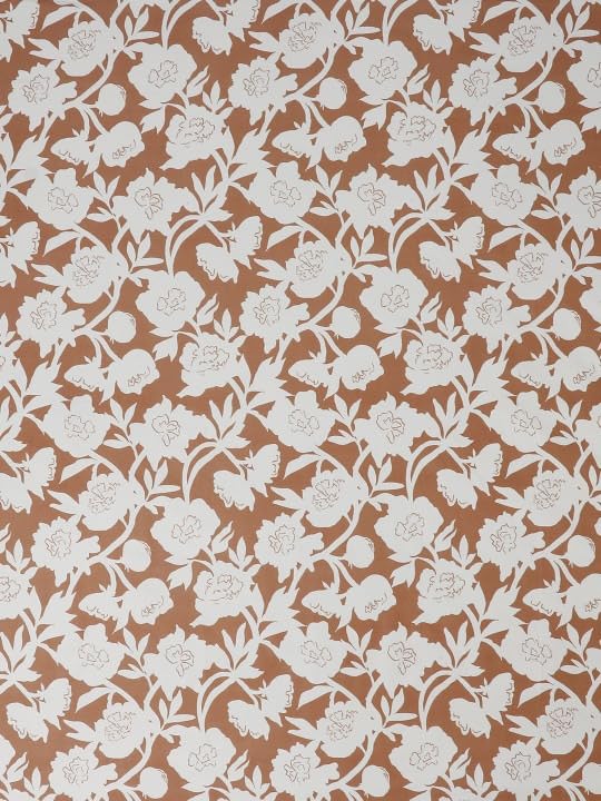Image of 380 TC Premium Glace Cotton Elastic Fitted Bedsheet King Size with 2 Pillow Covers King Size | Double Bed with All Around Elastic (Brown Floral, Fitted Queen-60x78)