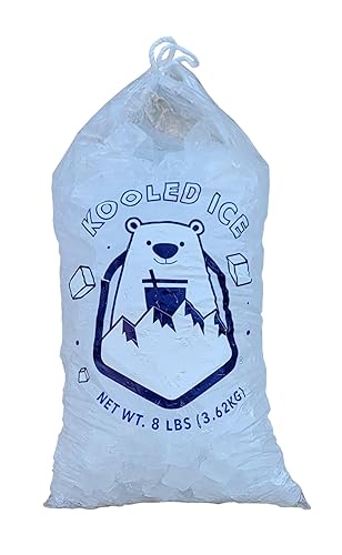 Vista 5 de Bolsas de hielo con cordón de alta resistencia de grado comercial (paquete de 50 unidades de 20 libras)