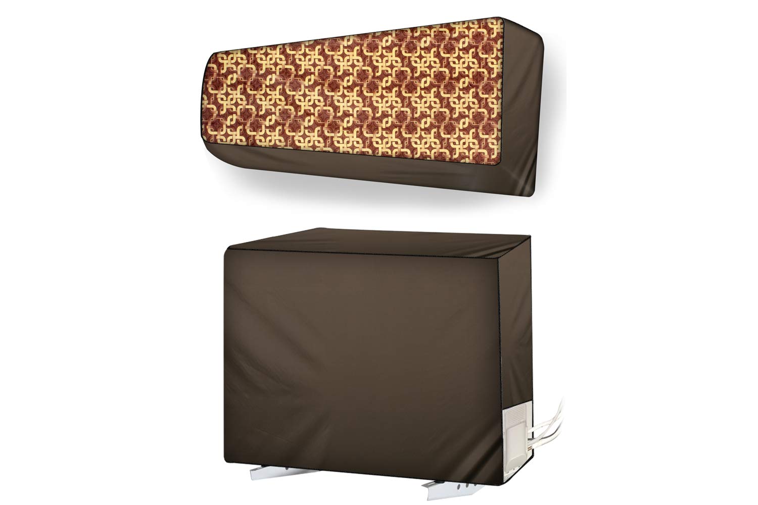 Stylista ac Cover Set of Indoor and Outdoor Unit for 1 ton Capacity Trellis Pattern Brown (B07CHD4WQY) Amazon Price History, Amazon Price Tracker