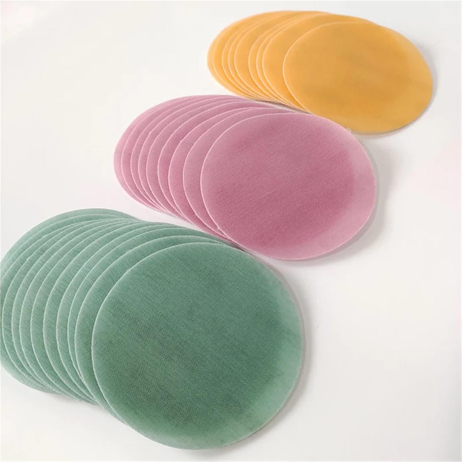 50 Pack 3 Inch 75mm Round Self-Adhesive Flocking Dry Sandpaper, Premium Sanding Discs for Car Paint Finish Polishing(1200 Grit 50 pcs)