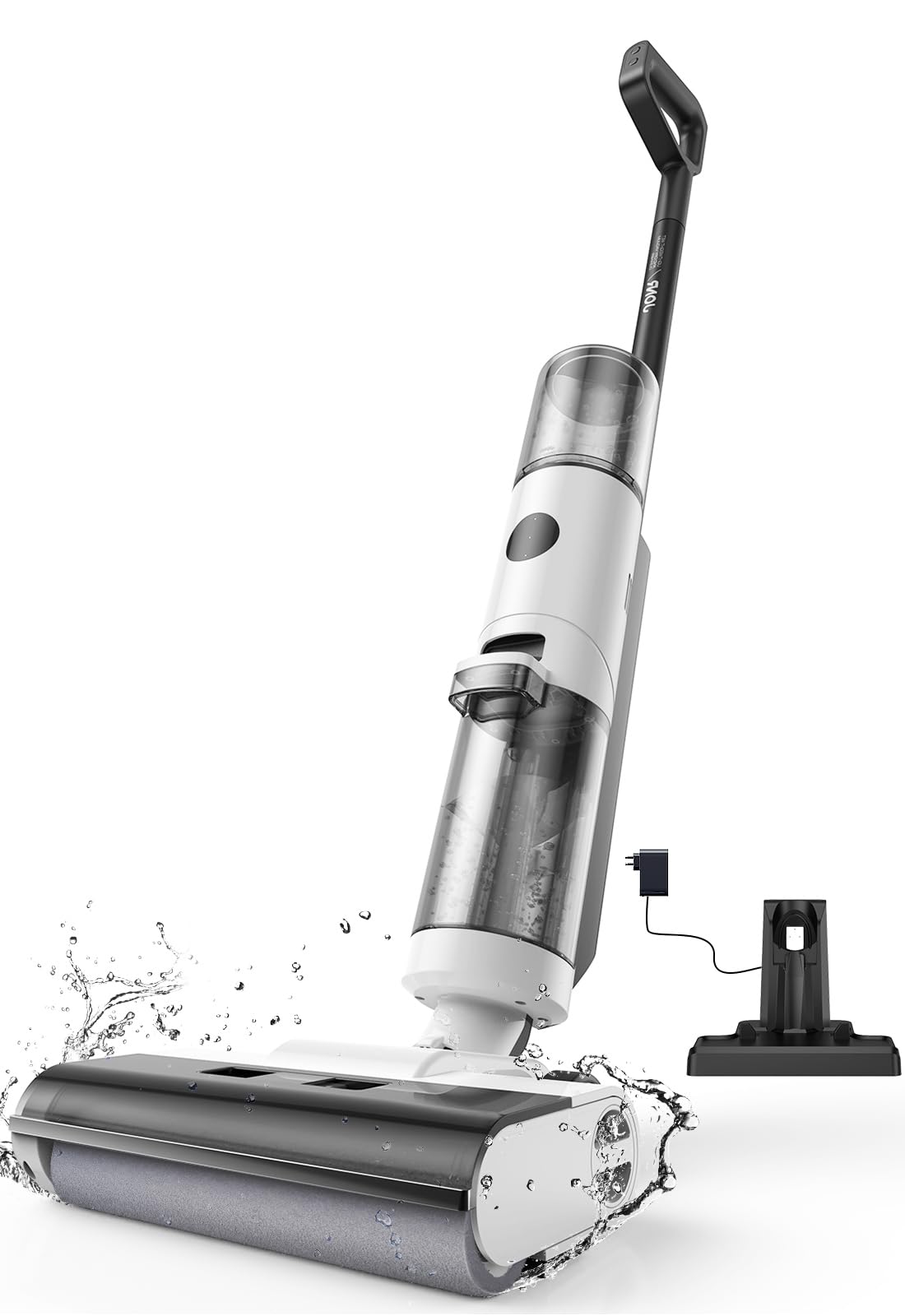 JONR ED12 Aspirapolvere Lavapavimenti Senza Fili, Mop e Aspirapolvere Umido e Secco 4 in 1, Pulizia Bordi, Funzione Autopulente, Autonomia 30 Min, Pavimenti Duri, Peli di Animali Domestici
