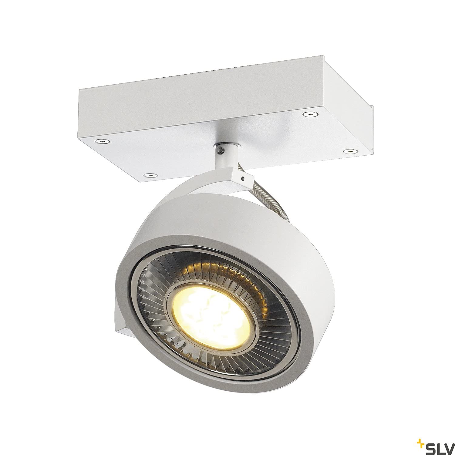 SLV luminaria de superficie de pared y techo KALU/iluminación interior de techo y pared, luminaria de superficie, luminaria de superficie de pared, proyector de techo / GU10 75 W blanco