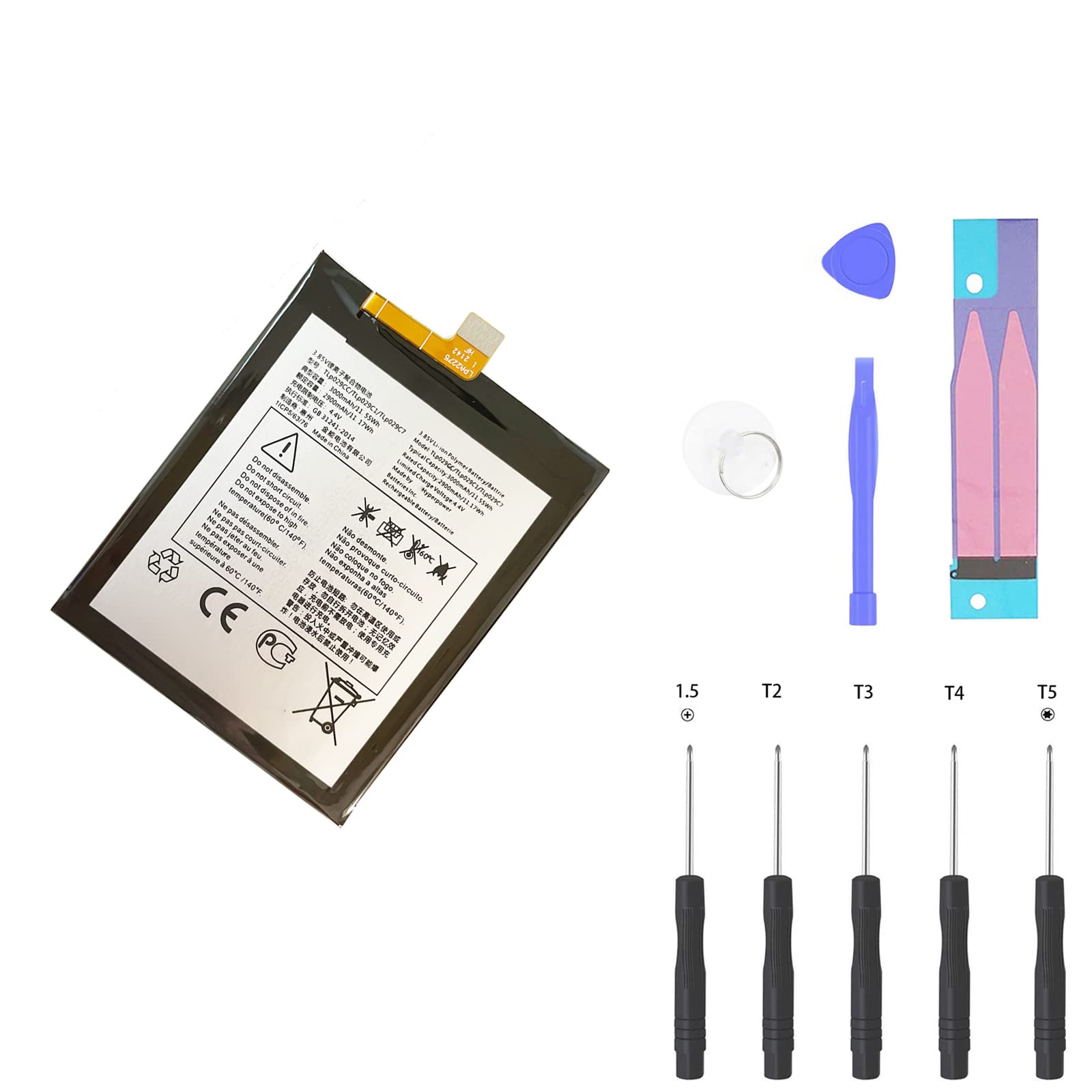 Tlp029c7 Tlp029c1 Replacement Battery Compatible With Blackberry