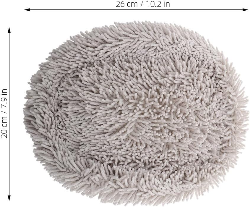 VOSAREA 2pcs Car Wash Brush Head: Car Wash Brush Mop Head - Scratch-Free Chenille Fabric Replacement - Cleaning Accessory for Vehicles Rvs Trucks Boats and Outdoor Use