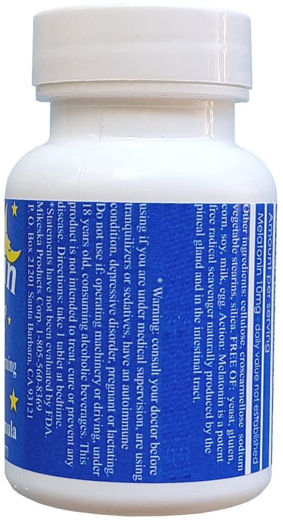 Melatonin 500 count 10mg Quick Dissolve Vegan Super Strength — Amazon image 4