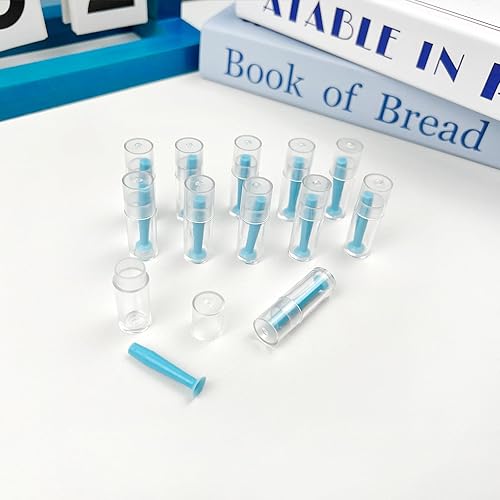 Miniatura 7 de Paquete de 12 herramientas de silicona para quitar lentes de contacto duro, aplicador de lentes esclerales duras con agarre de ventosa (azul)