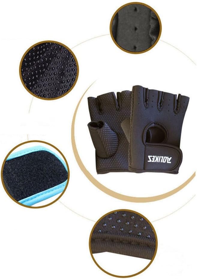 Wonzone Anti-Skid Half Finger Gloves Unisex Cycling Bike Bicycle Gel Gloves Half Finger Ultra-Breathable Outdoor Sports Shockproof Half Finger Glove for Women Men Kids Girls Boys Teens : Clothing, Shoes & Jewelry