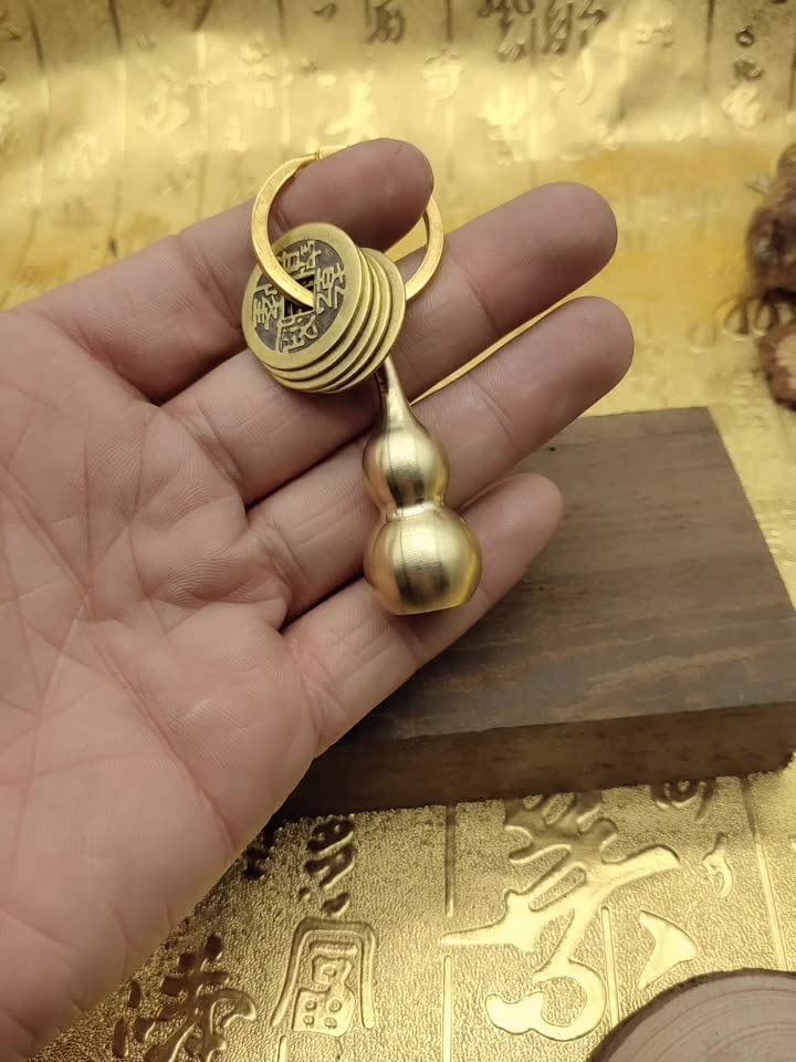 Amazon.com: QianKao 纯铜风水家居高端小摆件龙龟霸下玄武招财进宝转运