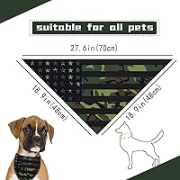 Vista 30 de Sunflower with Leaves Dog Bandana Washable Pets Scarf Triangle Adjustable Handkerchief, Double Sided Printing, Black,Sunflower (Large)