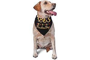 Happy Juneteenth Day Freedom 1865 Dog Scarf Bandana
