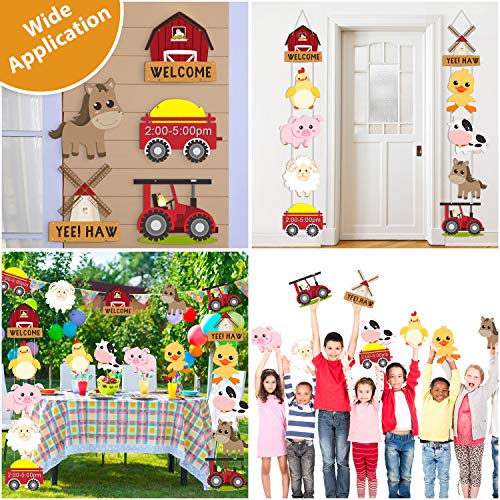 Blulu BLULU-PARTY DECORATIONS-01 Farm Animal Themed Party Decorations, Farm Animal Cutouts Banner thumb #3