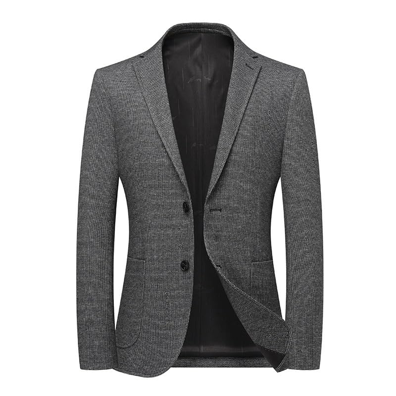 Casual Blazers Two Button Blazers for Men Herringbone Suit Jacket Notched Lapel Casual Coat Party Western Sport Coats