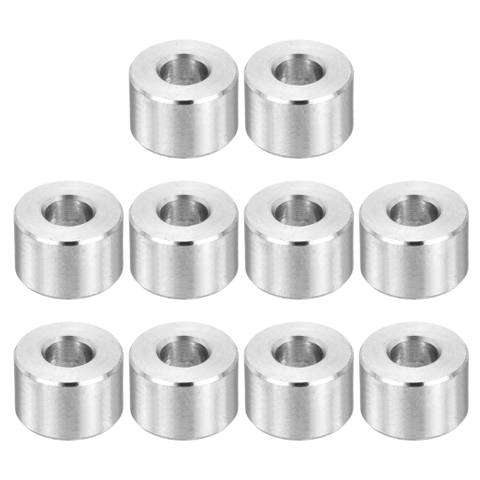 PATIKIL M6 Stainless Steel Spacers, 12Pcs Metal Spacer 6mm ID x 14mm OD x 9mm L Screw Standoff for 1/4" or M6 Screw