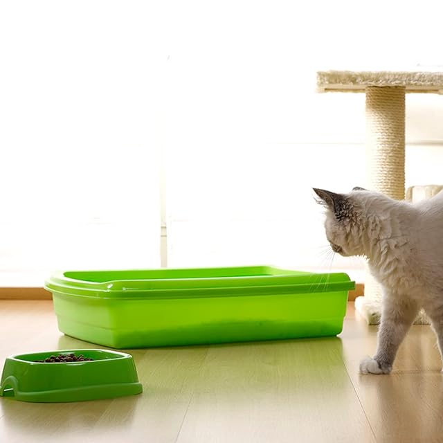 Foto 3 de 4 de AC - Arenero para Gatos con Pala, Bandeja higiénica con Borde Alto extraíble, gatera, Caja de Arena…