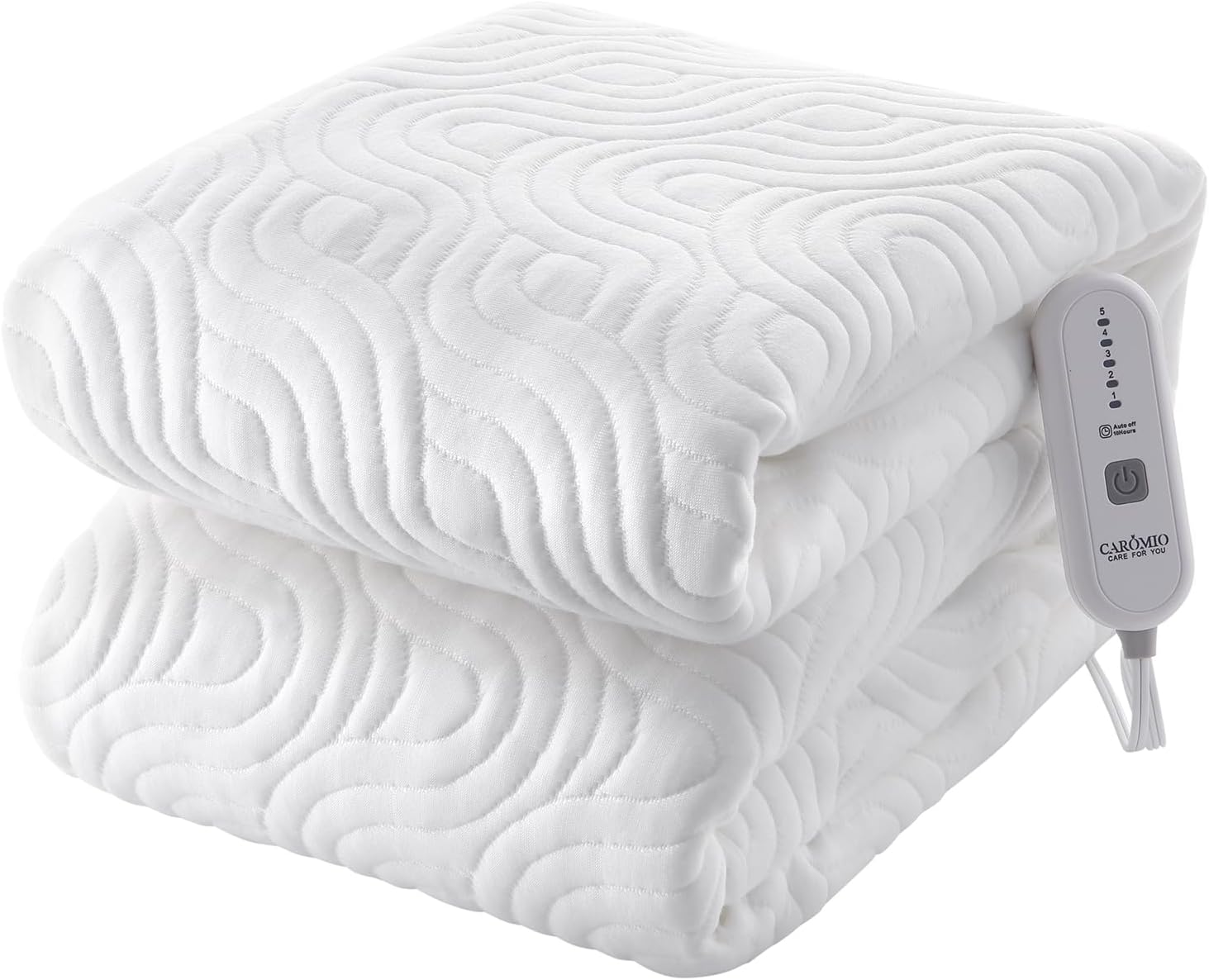 CAROMIO Full Heated Mattress Pad Air Layer Electric Mattress Pad