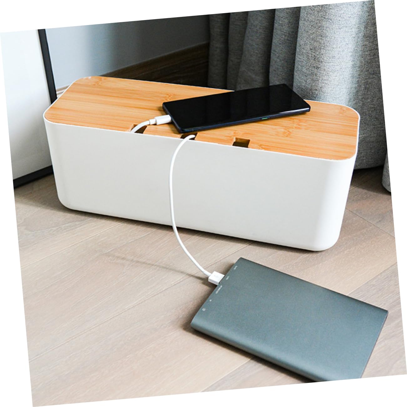 1pezzi Scatola Per Quadro Dei Scatola Per Caricabatterie Organizzatore Prese Per Riporre i Porta Materiale Resistente Adatto Per Multiprese Protezione Ragazza e Animali Domestici