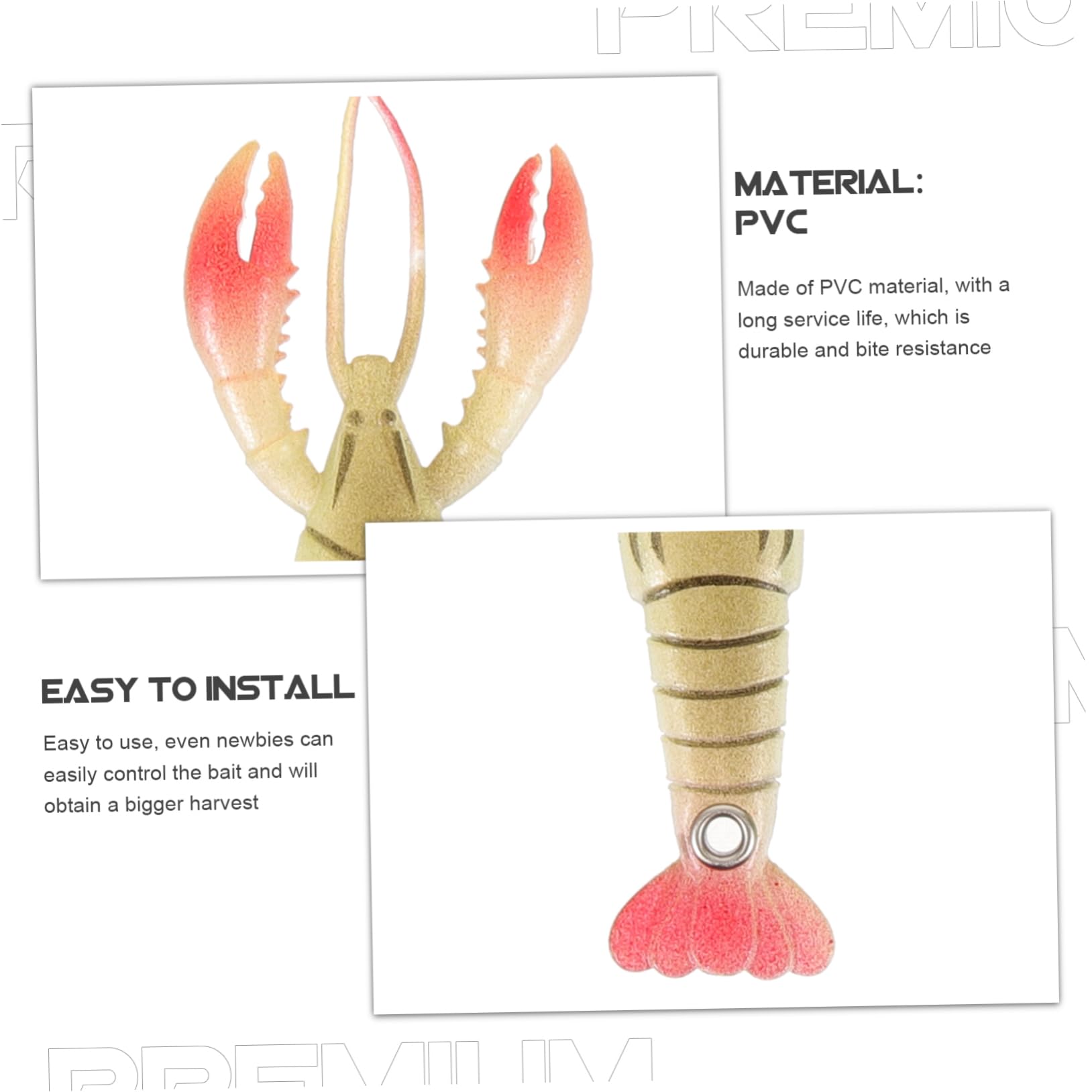 YARNOW Lot De 5 Appâts Artificiels Multi-usages Matériel De Pêche Compact Résistant À Lusure pour Lextérieur 5 Pièces X 5