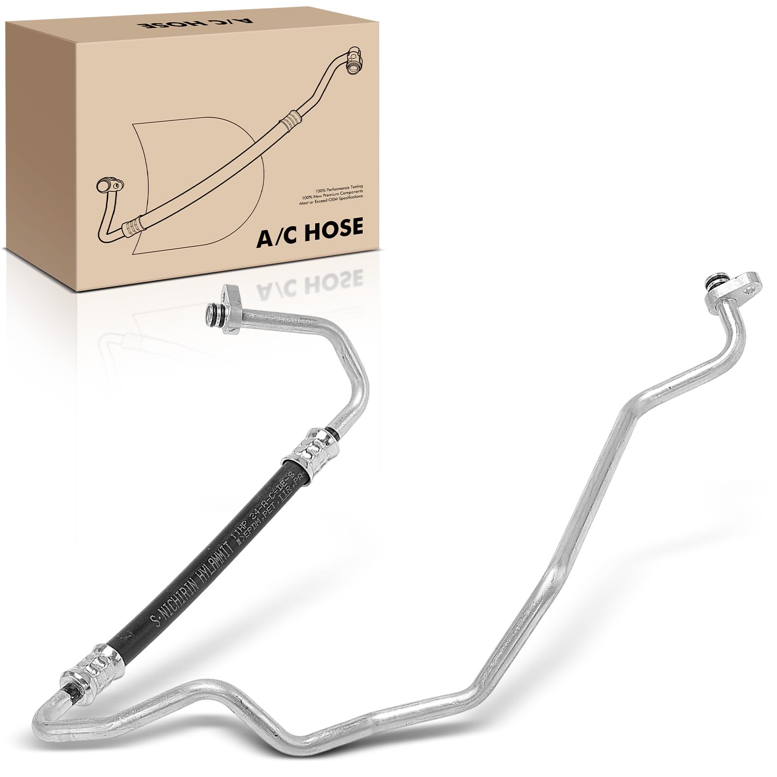 Frankberg Tubería de alta presión del aire acondicionado Dirección asistida Compatible con Galaxy WGR 1.9 TDi Shara.n 7M6 7M8 7M9 1.9 TDI Alhambr.a 7V8 7V9 1.9 TDi Shara.n 7M6 7M8 7M9 2.0 7M3820743AC