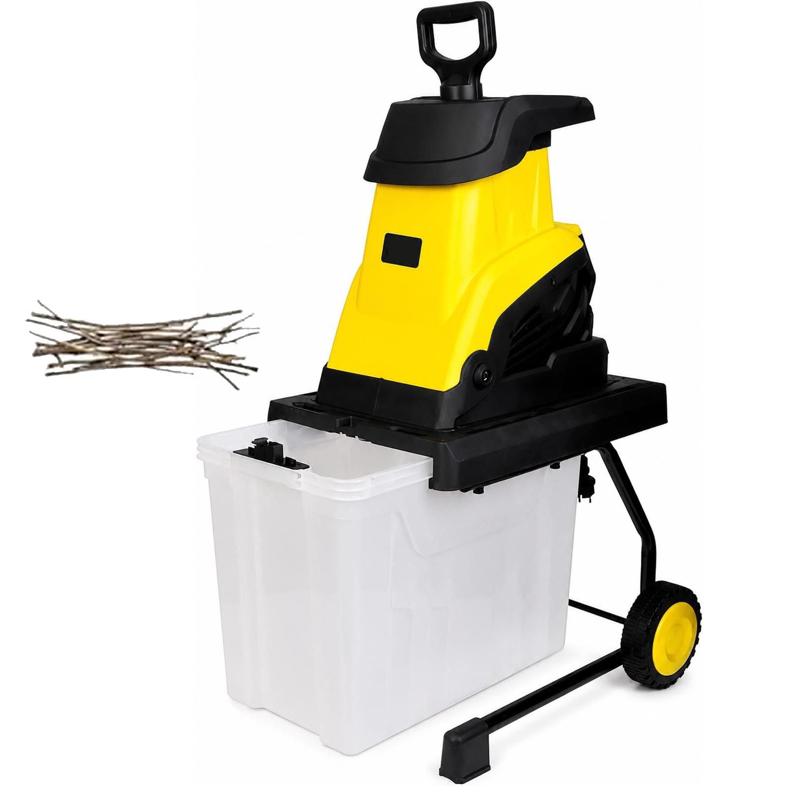 Biotrituradora Eléctrica para Ramas y Residuos del Jardín 30m-PowerCord | Potente motor y cuchillas reversibles transforman las ramas en mantillo para compostaje y mantenimiento eficiente del jardín