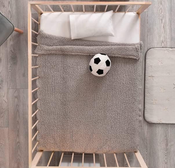 Miniatura 3 de Manta ligera para bebé de alta calidad gris cuna