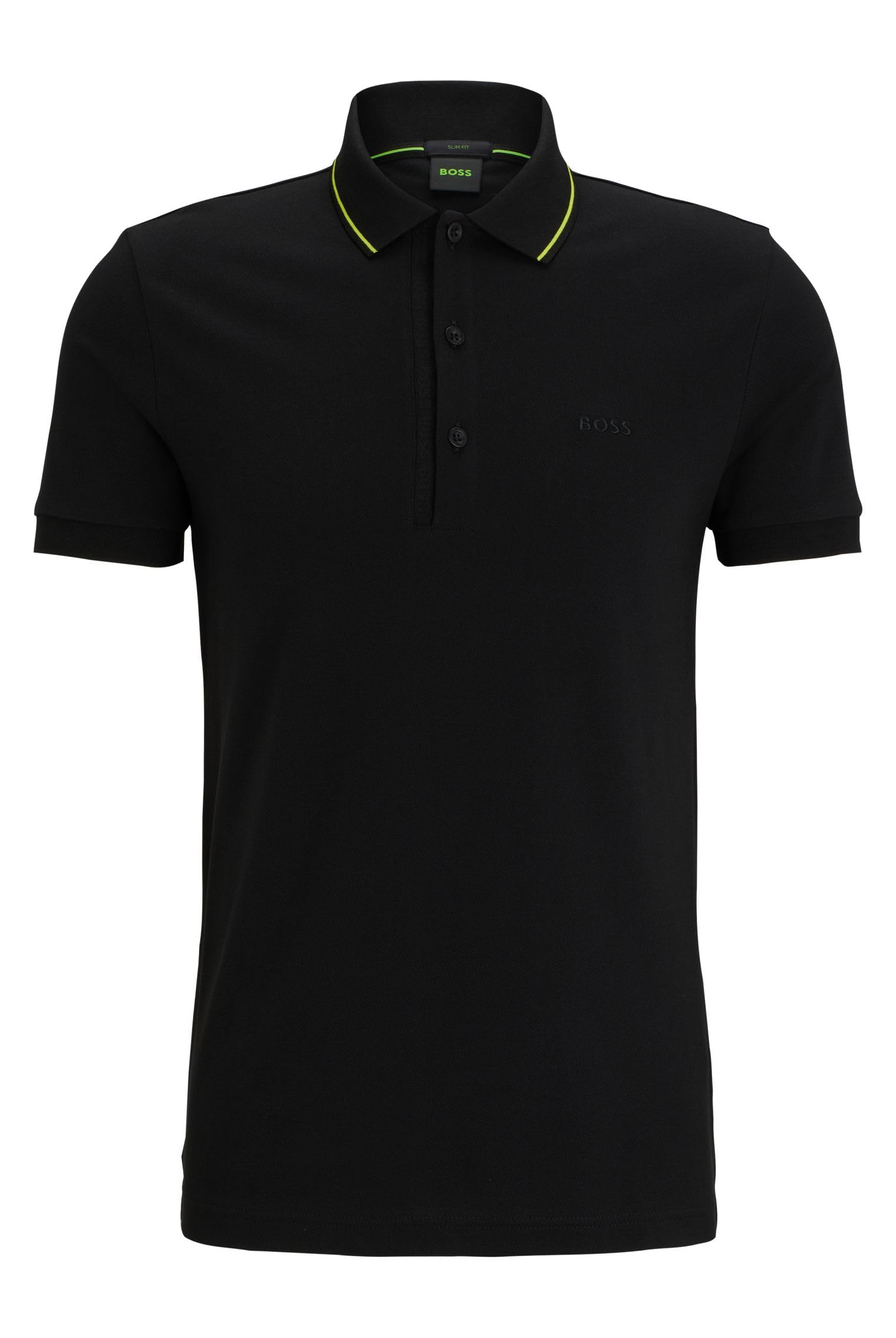 BOSSMens Paule 4 Branded-Placket Slim-fit Polo Shirt in Cotton piqué
