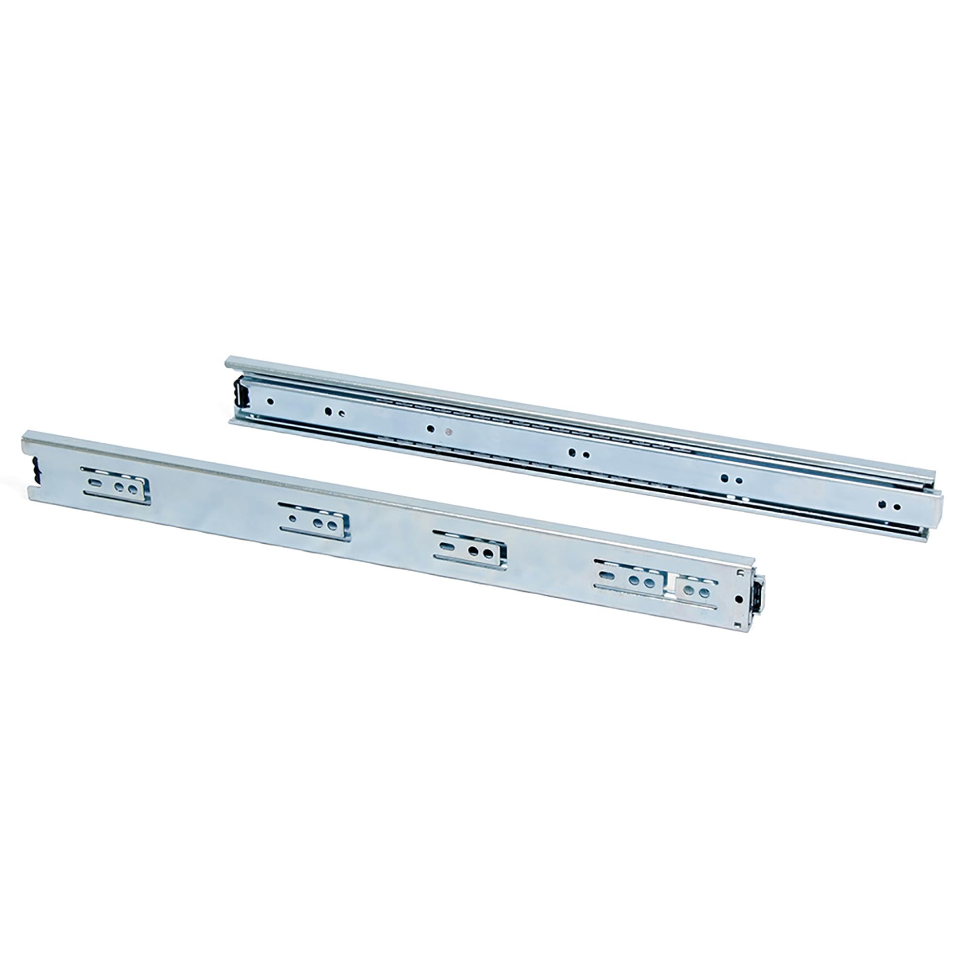 Emuca Set Schubladenführungen, vollauszug mit Rollen 45 x 500 mm, Lot von 5, Verzinktem