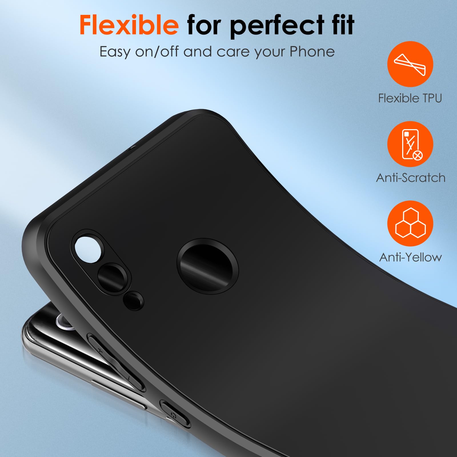 Kaywzo Cover per Huawei P Smart Z,Custodia Ultra Sottile Morbido