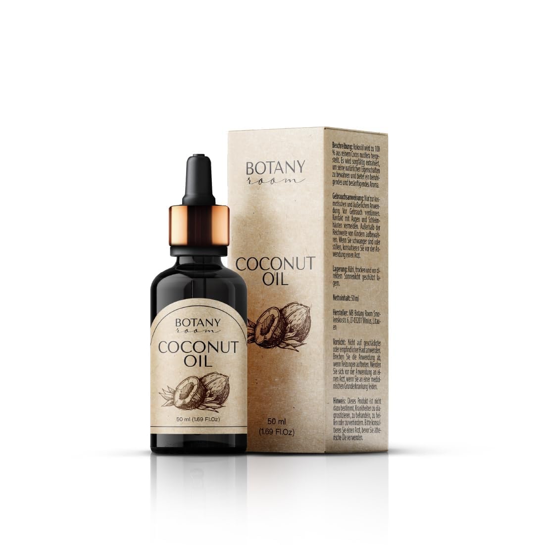 Aceite de Coco Orgánico Hidratante Natural para Cabello Sano y Piel Radiante