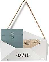 Barnyard Designs Wall Envelope Mail Organizer Rustic Vintage Decorative Mail Holder for Home and Office Decor 12” x 8.25”