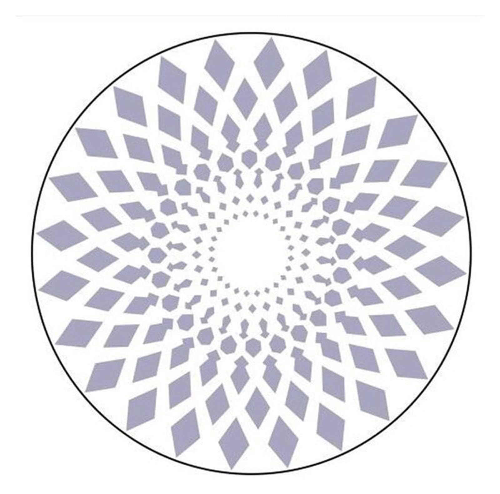 Tapis rond de salon et chambre 100x100 cm pour habiller vos sols