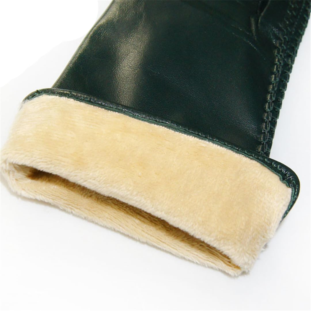 Guanti In Pelle Da Donna Inverno Autunno Donna Moda Pelle Di Pecora Addensare Manica Del Braccio Guanti In Pelle Caldi Da Donna