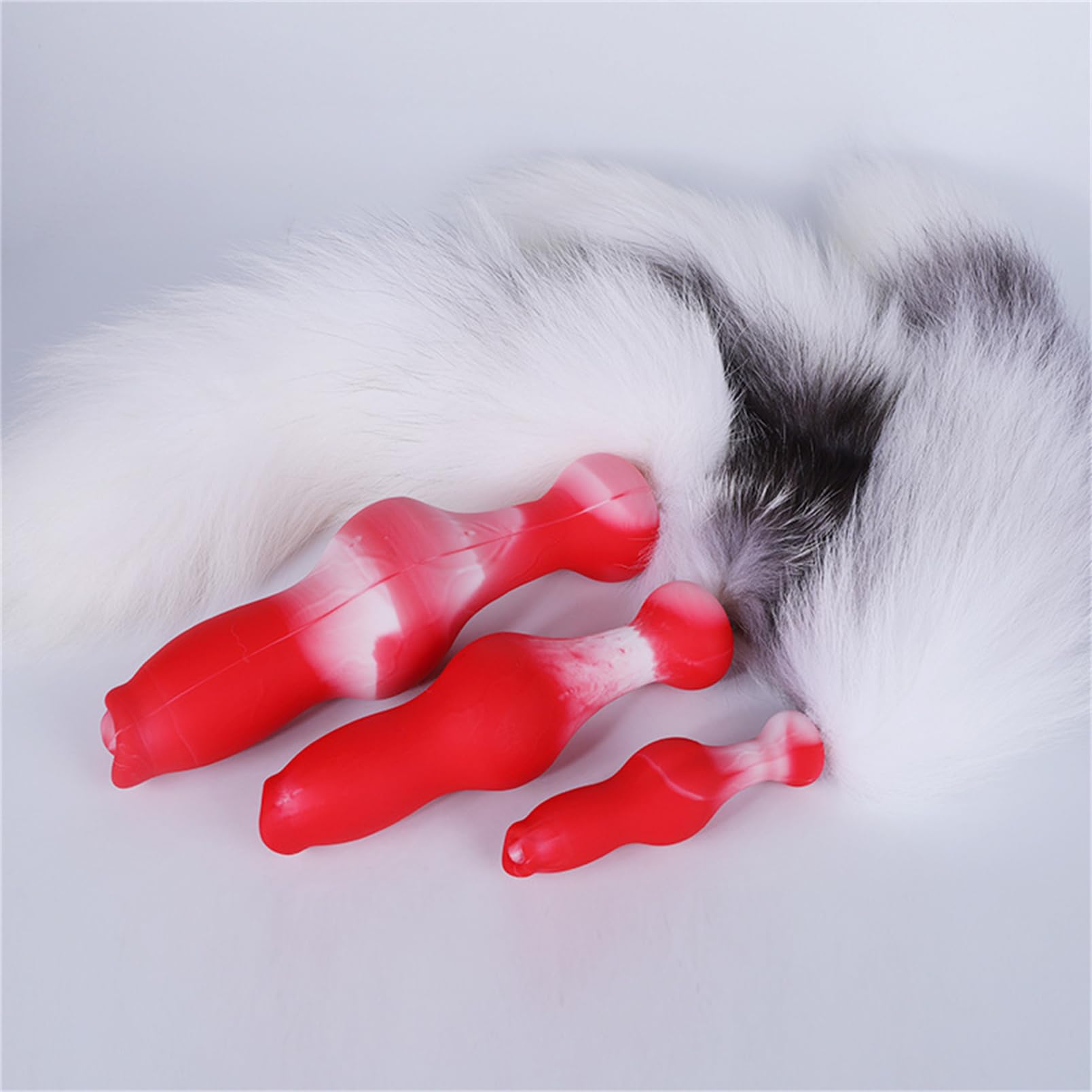 Youhitec Anal Sex Toy Silicone Dildo with Tail - Realistic Anal Dildo Butt Plug with Big Knot, Soft G Spot Dildo Huge Prostate Dildo Anal Dilator for Women/Men - 7.28in: 7.28IN Anal Dildo with Tail