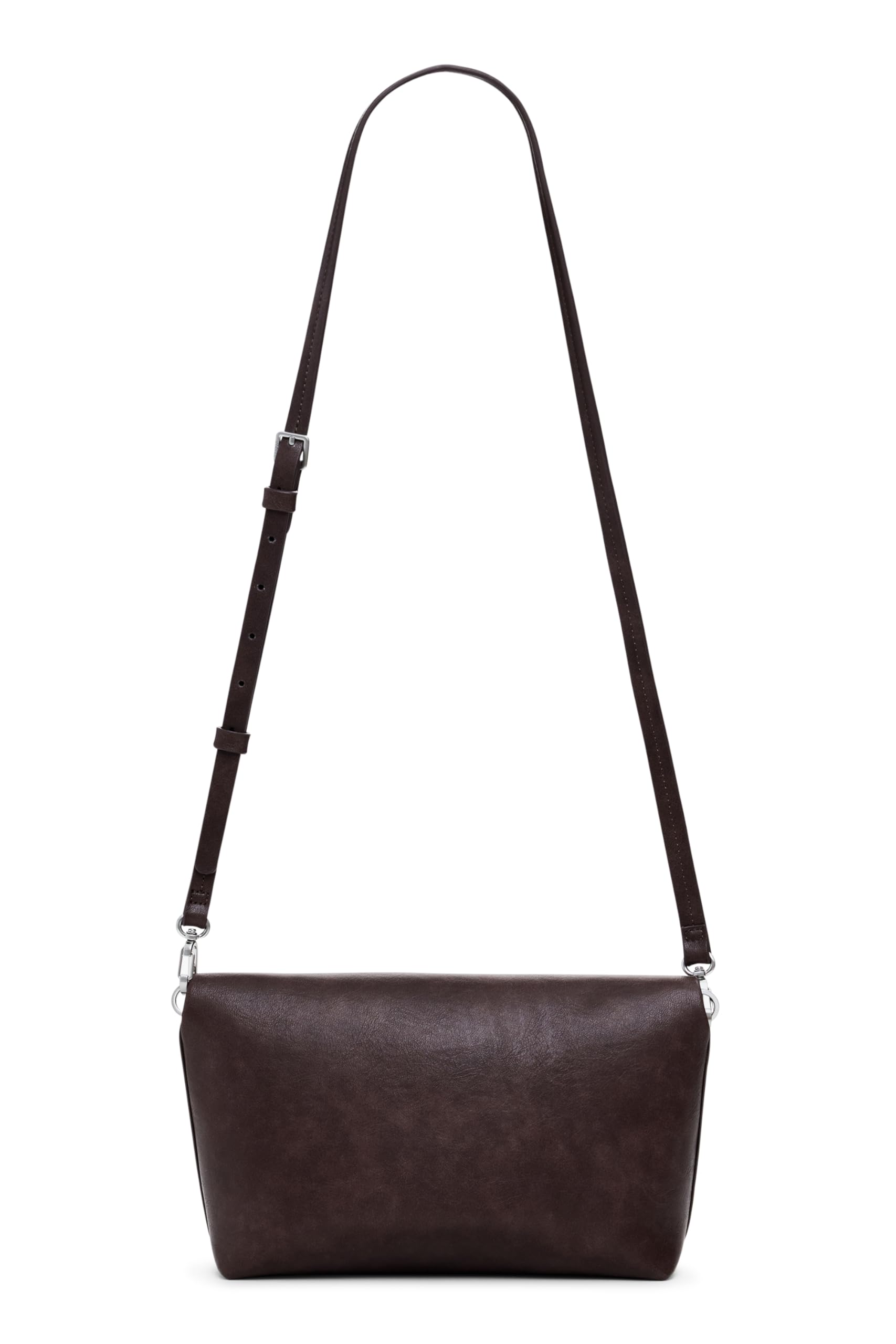 Desigual borsa a tracolla Half Logo Trokel Shoulder Bag Chocolate marrone scuro