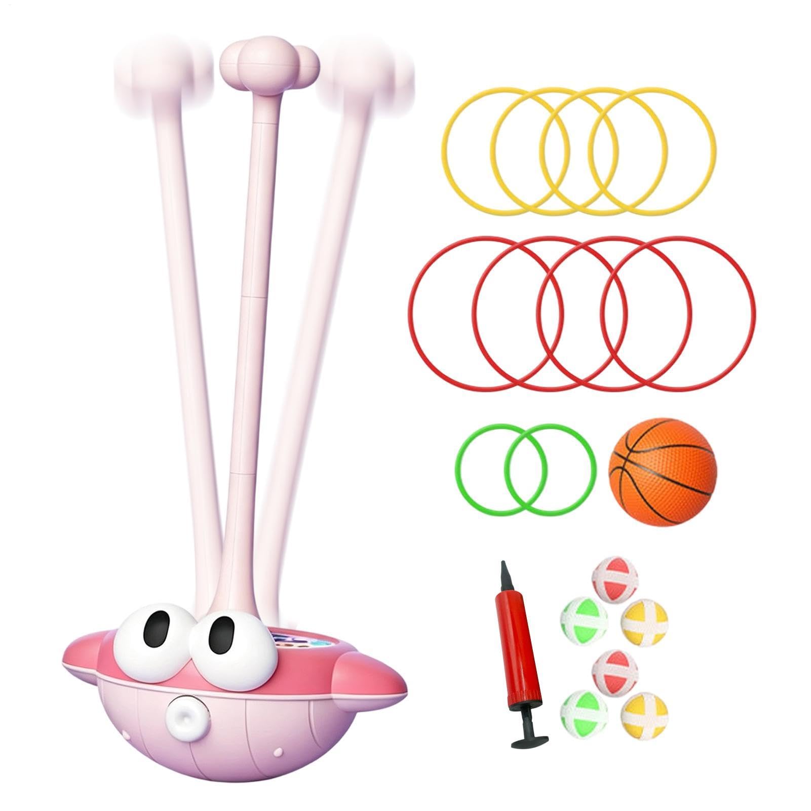 Gioco per lanciare anelli per bambini con palline appiccicose, set di