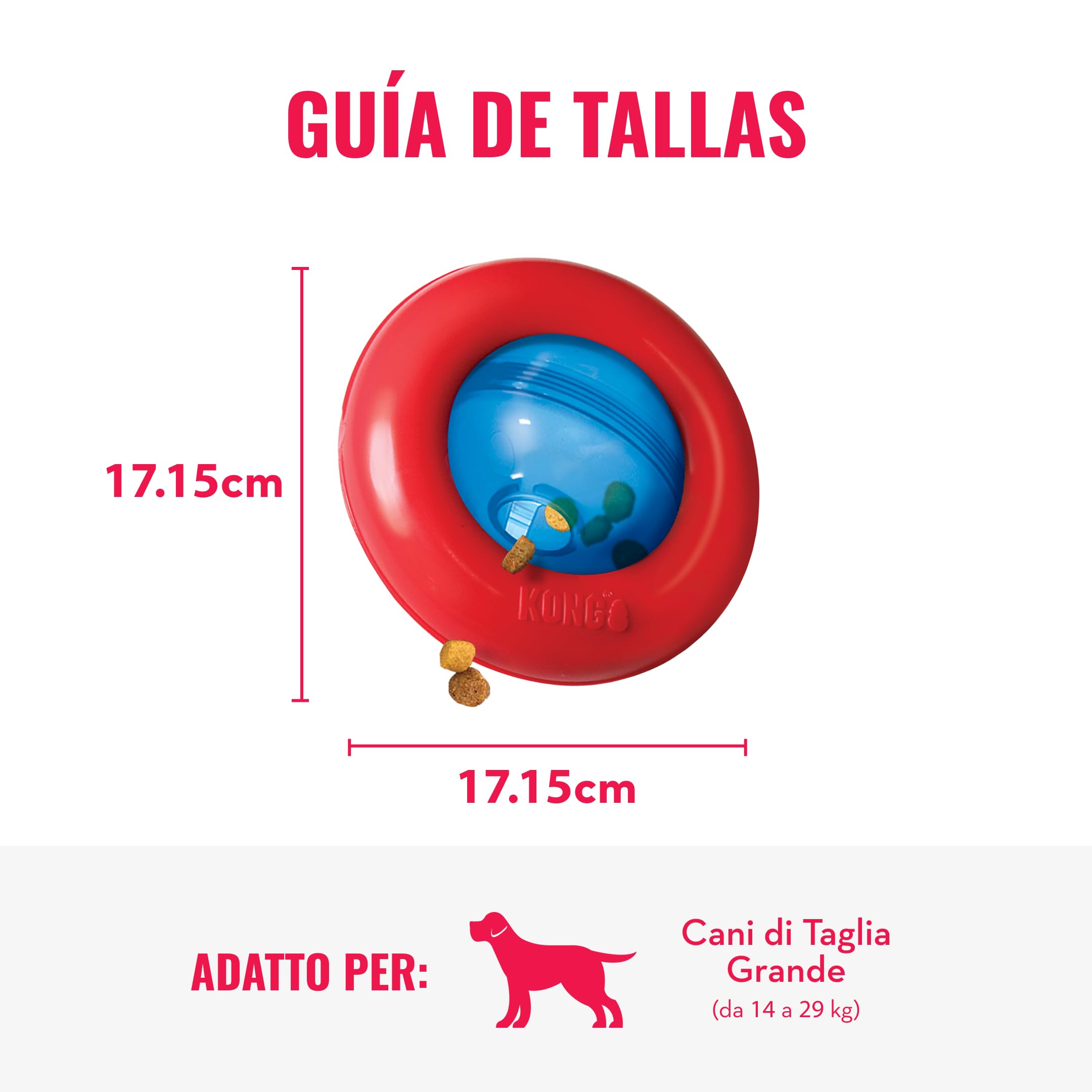 Kong - Gyro - Giocattolo interattivo per Cani di Taglia Grande