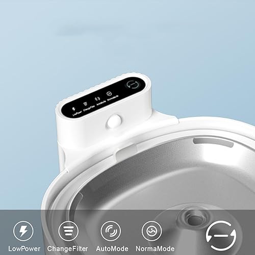 Miniatura 6 de HANAMYA Fuente de agua automática para mascotas con sistema de detección inteligente, capacidad de 2L