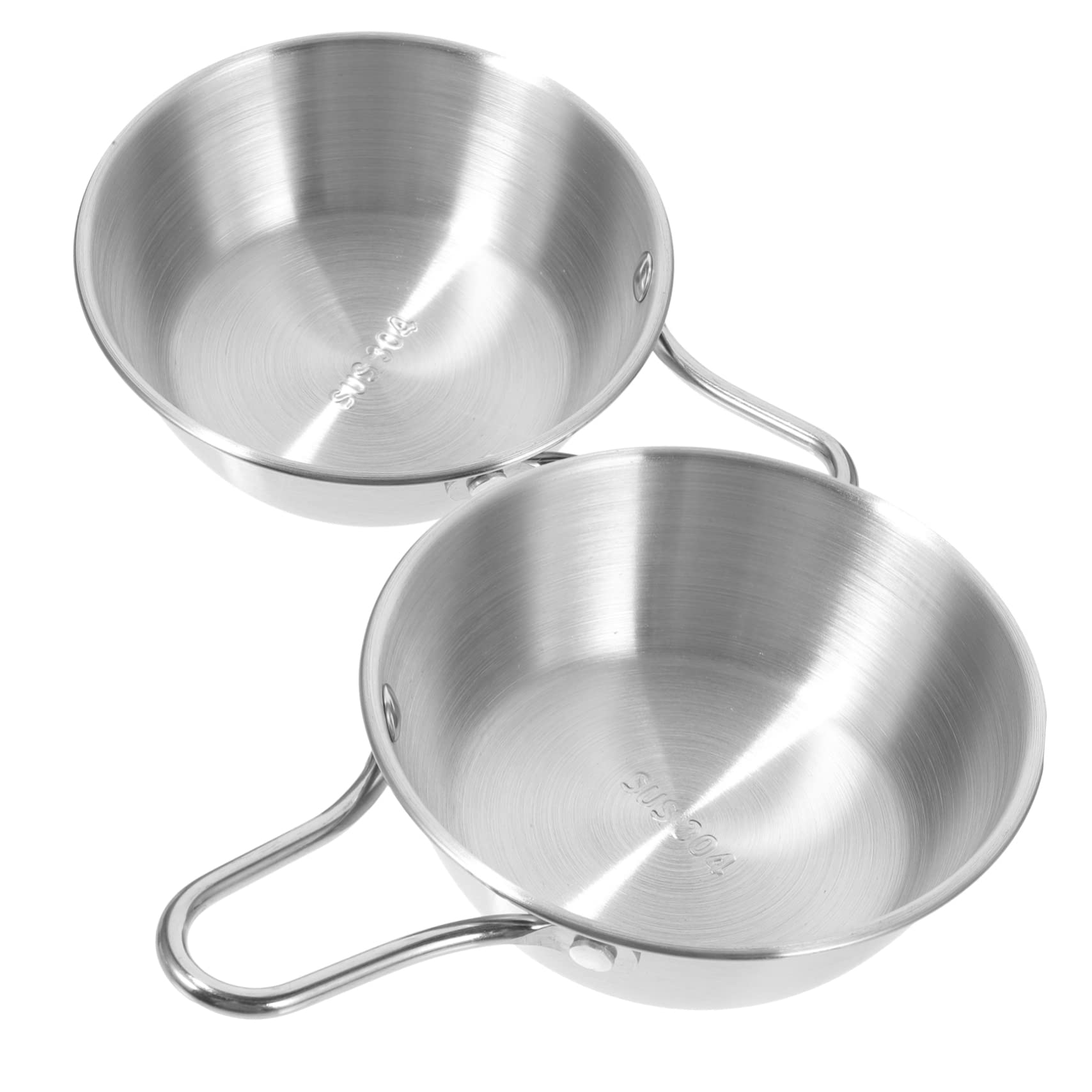 Mikikit 2Pcs Outdoor Water Bowls Multi Function Cups for Camping and Picnics Durable Lightweight and Easy to Carry with Smooth Edges