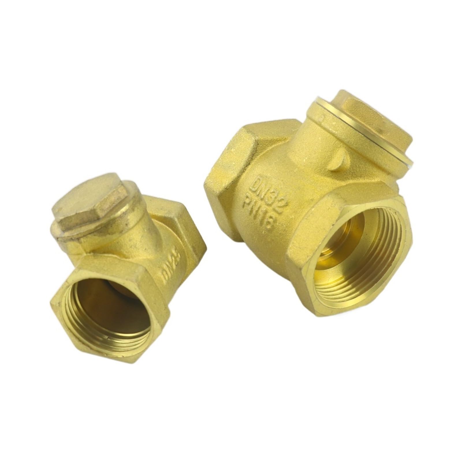DLTBYWAQZ 1/2" 3/4" 1" Brass Horizontal Check Valve BSP Female Thread Swing DN15 DN20 DN25 Non-return(0.75 Inch)
